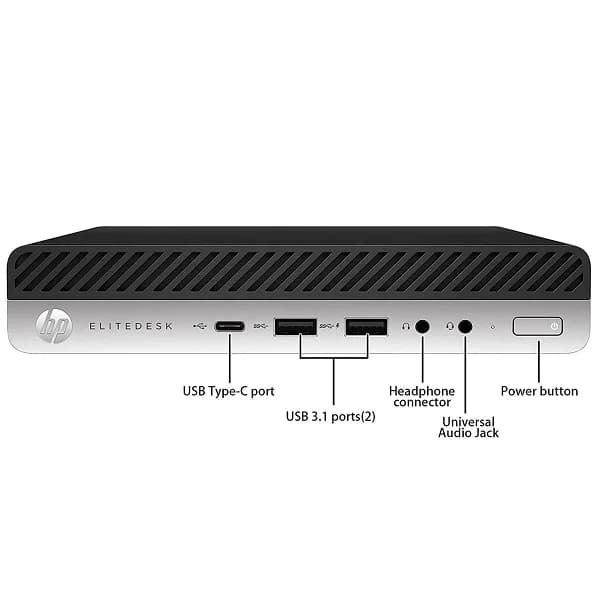 تین کلاینت کیس استوک اچ پی HP 800/600 G3 Tiny پردازنده i5 نسل 7 — تصویر ۴