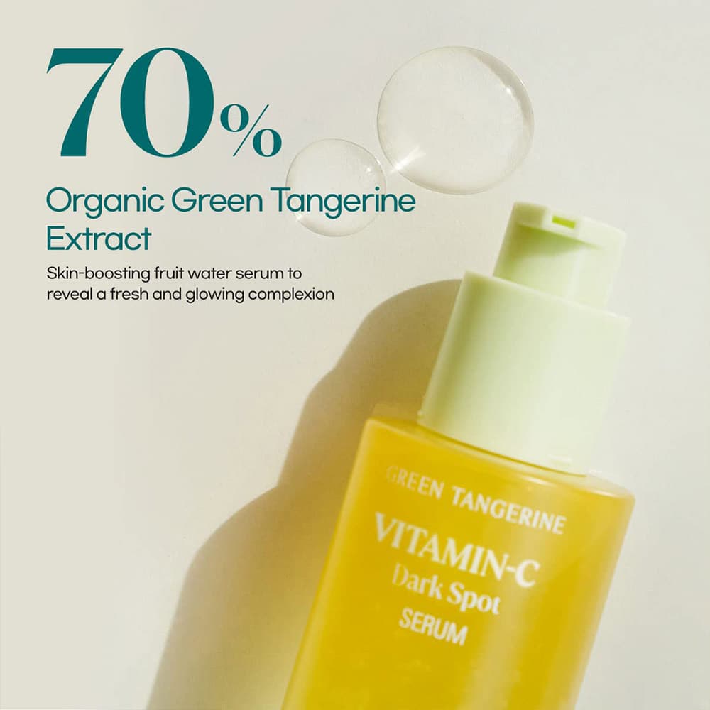 سرم ضد لک و روشن کننده ویتامین سی گودال Goodal Green Tangerine VITA-C Dark Spot Care Serum — تصویر ۱۱