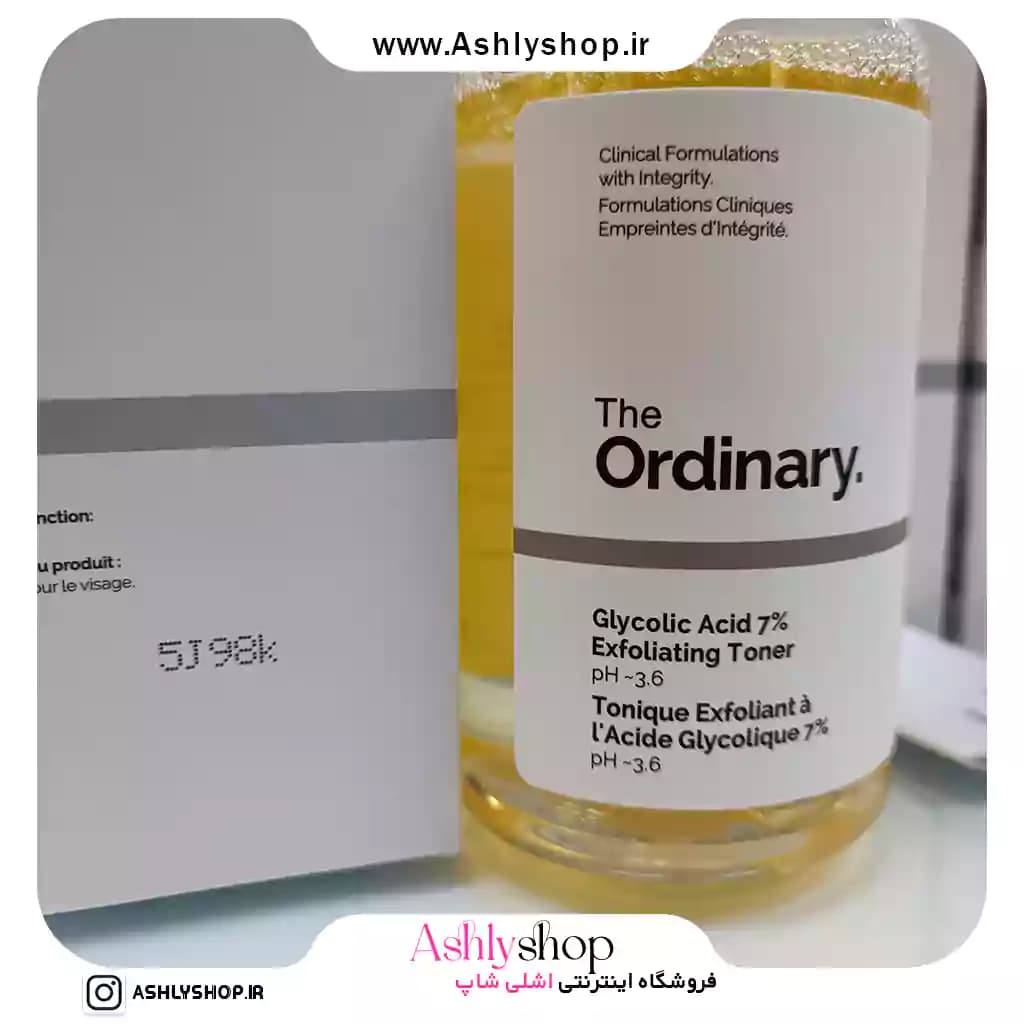 تونر گلیکولیک اسید 7 درصد اوردینری The Ordinary حجم 240 میل — تصویر ۱۰