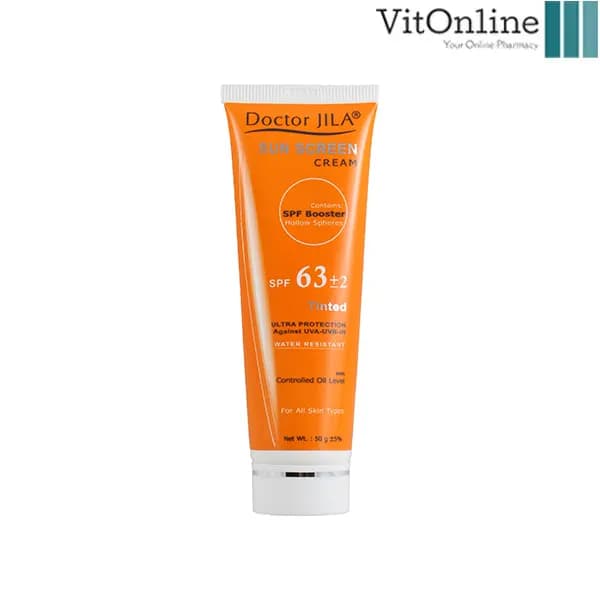 دکتر ژیلا کرم ضد آفتاب SPF63 رنگی حجم ۶۵ گرم — تصویر ۵