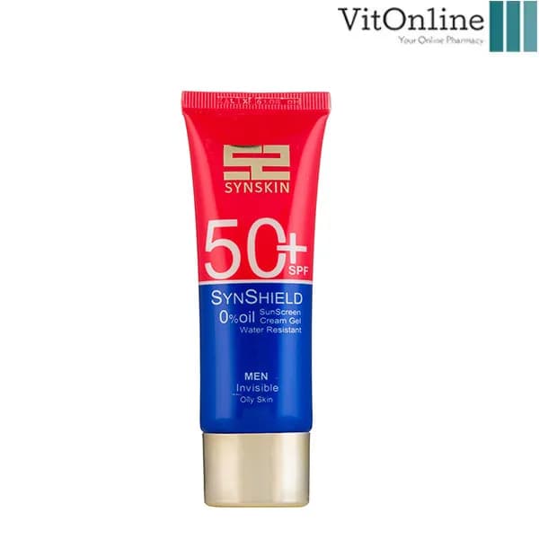 کرم ژل ضد آفتاب ساین اسکین مدل Synshield با SPF50 مناسب پوست چرب آقایان حجم 50 میلی لیتر