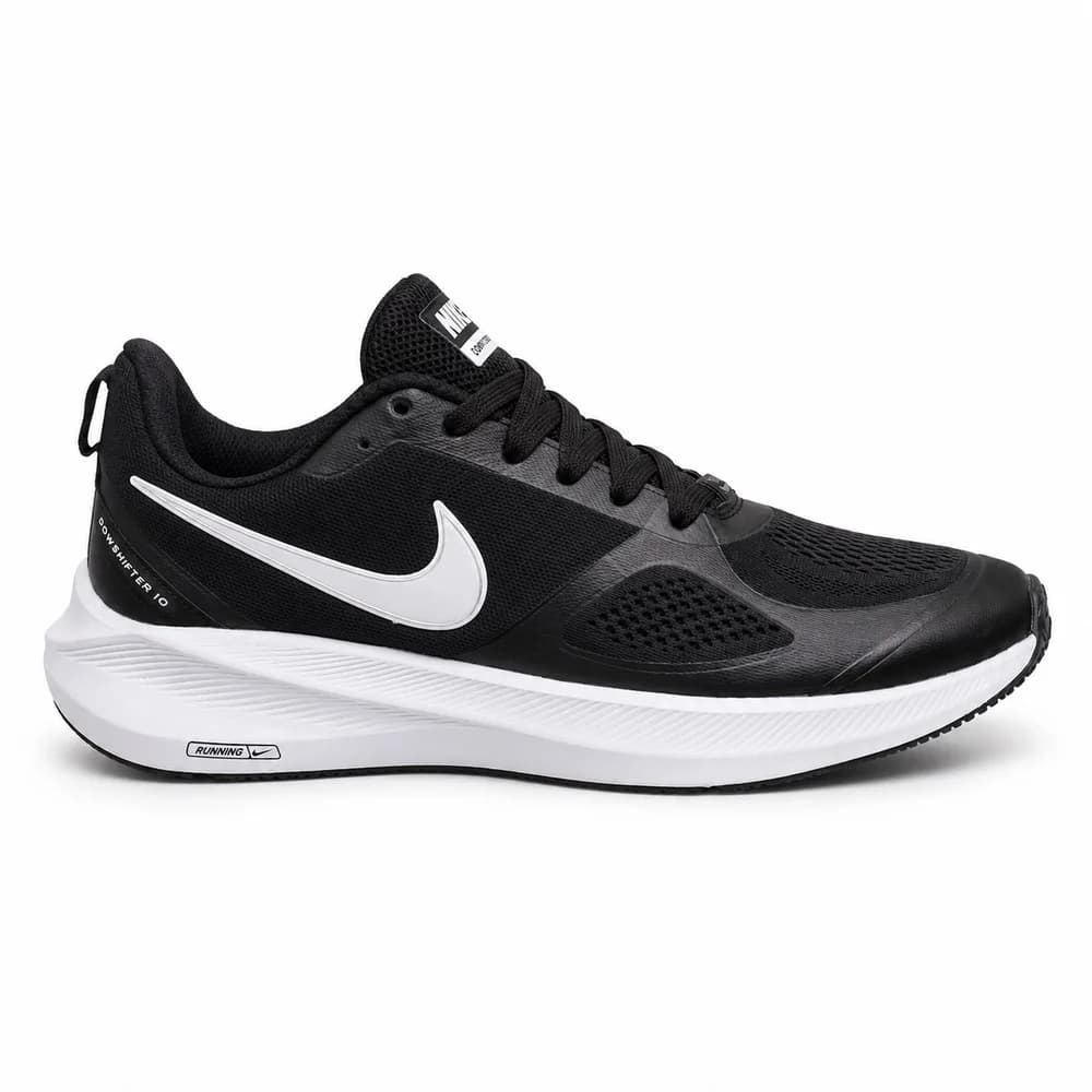 کتانی اسپرت طبی مردانه سایز بزرگپا رانینگ مدل نایک گاید پلاس(NIKEGUDEIO)|سایز43-47|تنفسی|مشکی-سفید — تصویر ۲