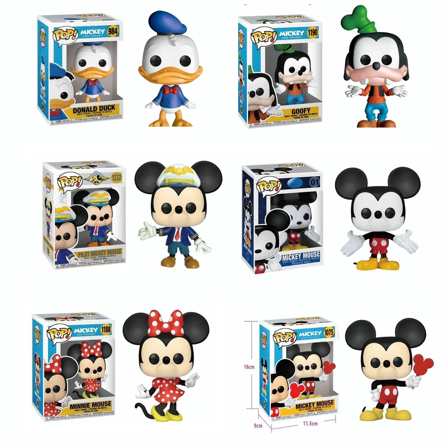 فیگور فانکو میکی موس Mickey Mouse مجموعه 6 عددی