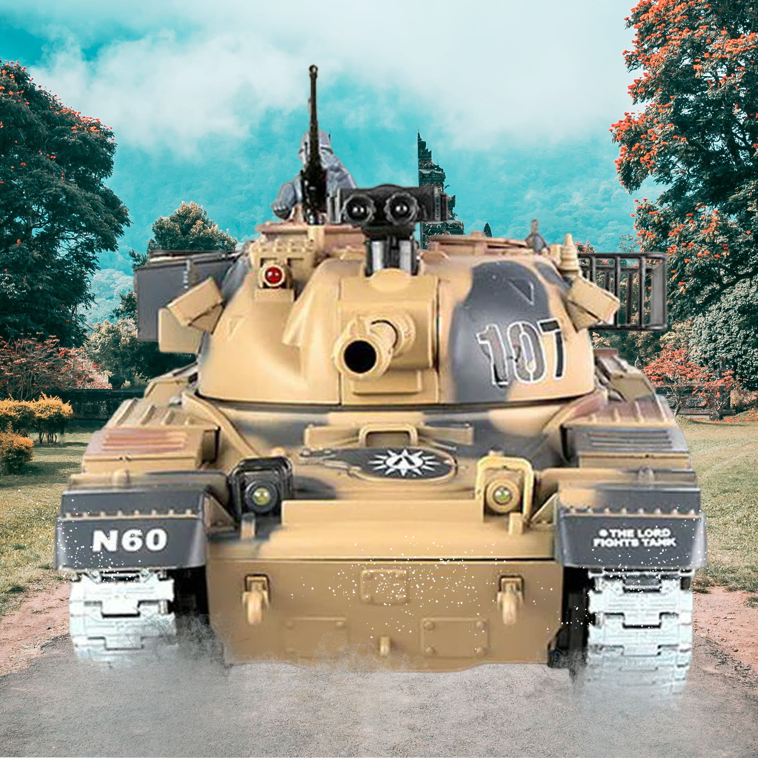 تانک بازی کنترلی مدل N60 diecast — تصویر ۷