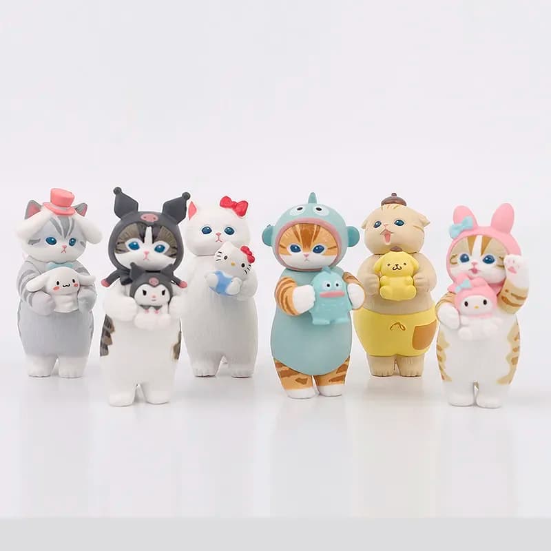 فیگور گربه ها Cats مجموعه 6عددی جعبه دار — تصویر ۴
