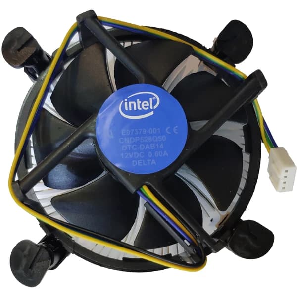 فن خنک‌کننده پردازنده اینتل سوکت LGA 1151 / LGA 1150 / LGA 1155 با کانکتور 4 پین PWM و هیت‌سینک آلومینیومی آکبند