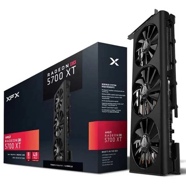 کارت گرافیک XFX Radeon RX 5700 XT DDR6 ظرفیت 8 گیگابایت 3 فن استوک