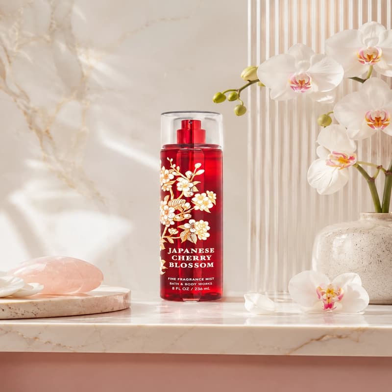 بادی اسپلش بث اند بادی ورکس Japanese Cherry Blossom حجم 236 میلی لیتر — تصویر ۵