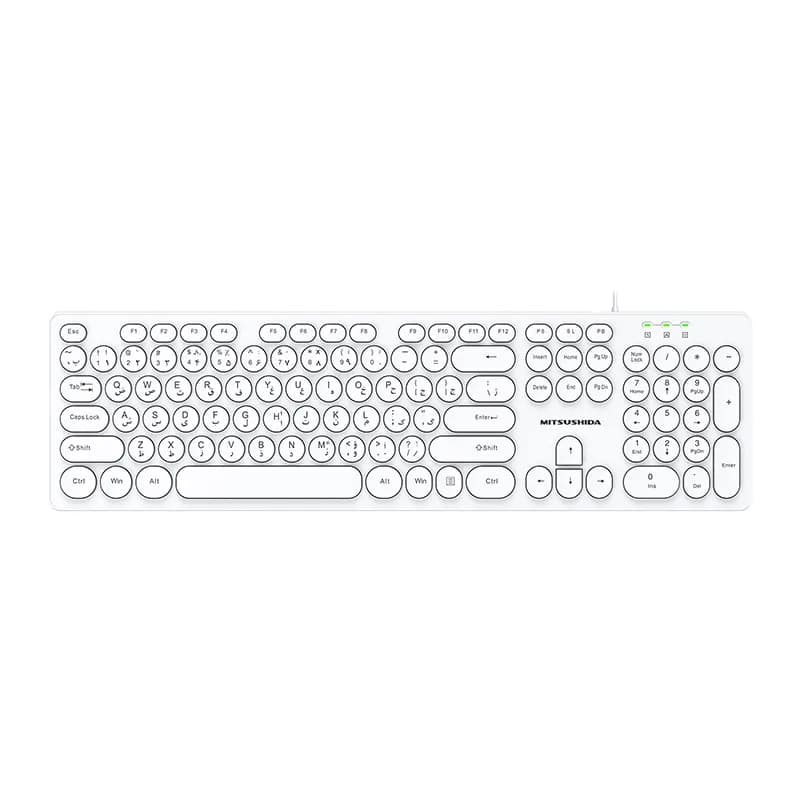 کیبورد سیم دار میتسوشیدا مدل Mitsushida KC-AN400