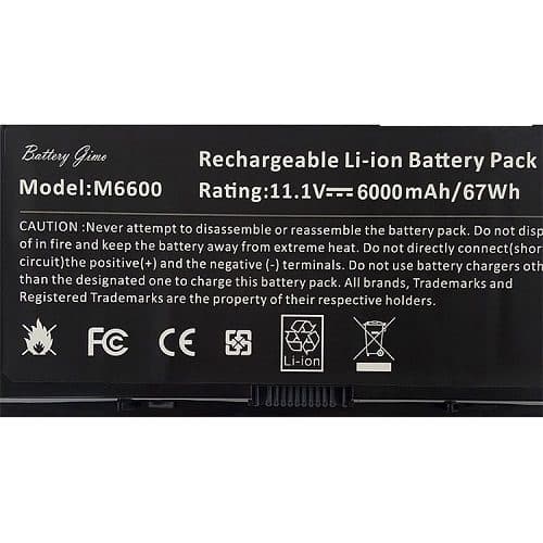 باتری لپ تاپ دل Precision M4700-M6600-9Cell مشکی-67 وات ساعت — تصویر ۱۱