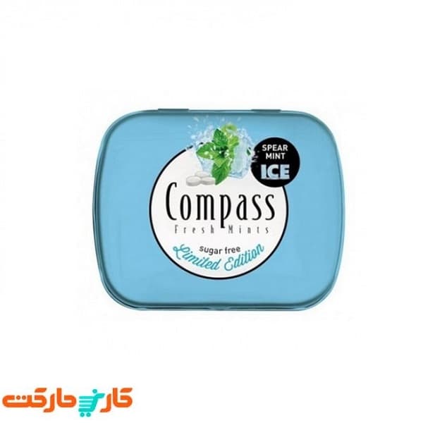 قرص خوشبو کننده دهان نعنا یخ کامپس Compass Spear Mint Ice