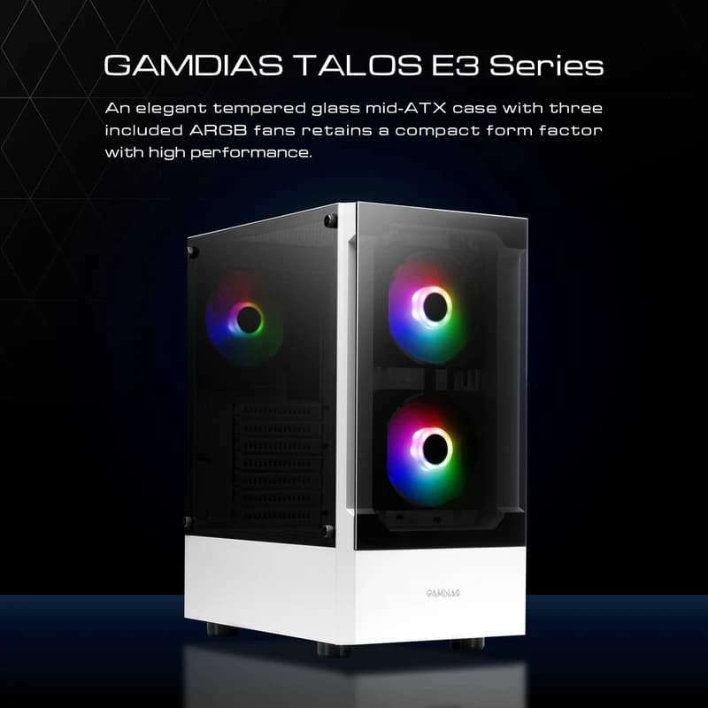 کیس گیم دیاس مدل TALOS E3 WH — تصویر ۱۱