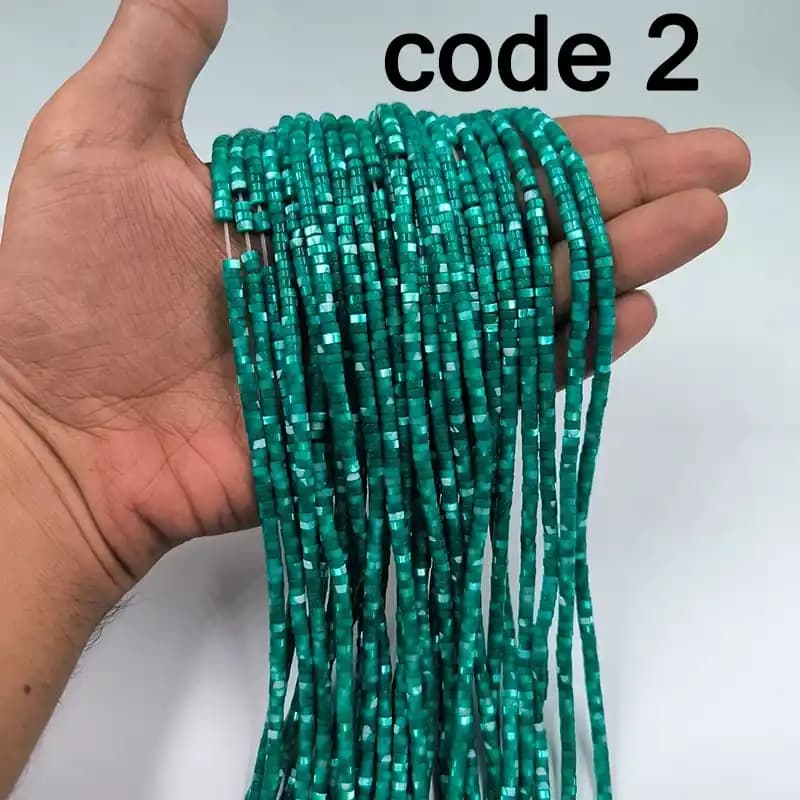 ریسه سنگ صدف واشری سایز 4 میلیمتر کد 1888 — تصویر ۲