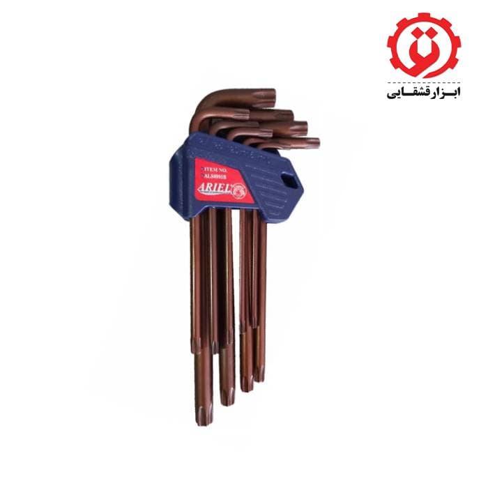 آچار آلن ستاره ای آریل کارتی بلند 9 عددی مدل ALS0995B — تصویر ۲