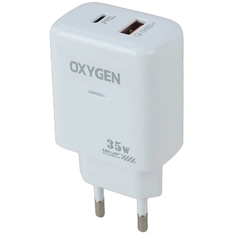 شارژر دیواری اکسیژن مدل CH4 توان 35 وات دو پورت — تصویر ۷