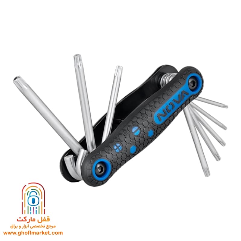 آچار آلن ستاره ای نووا چاقویی 8 عددی مدل NTK-1140 — تصویر ۳