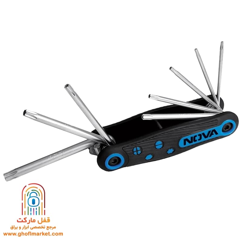 آچار آلن ستاره ای نووا چاقویی 8 عددی مدل NTK-1140 — تصویر ۴