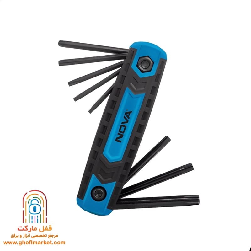 آچار آلن ستاره ای نووا چاقویی 8 عددی مدل 1160 — تصویر ۳