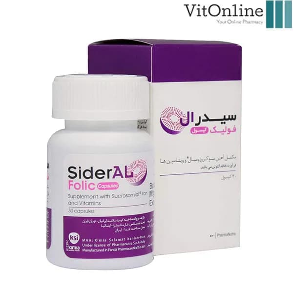 کپسول سیدرال فولیک فارمانوترا 30 عدد