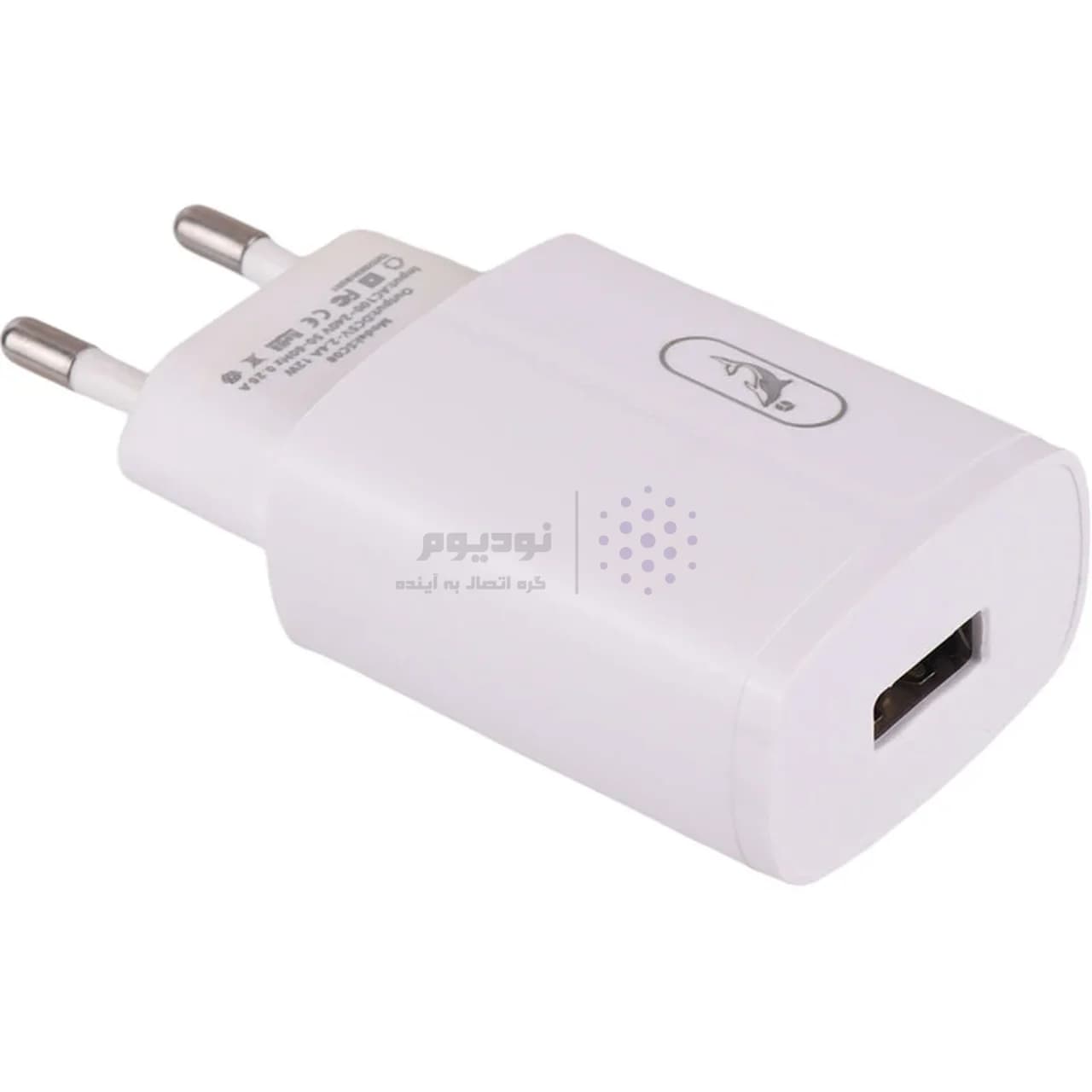 شارژر دیواری فست تک پورت SKY DOLPHIN مدل SC06 12W – سفید — تصویر ۲