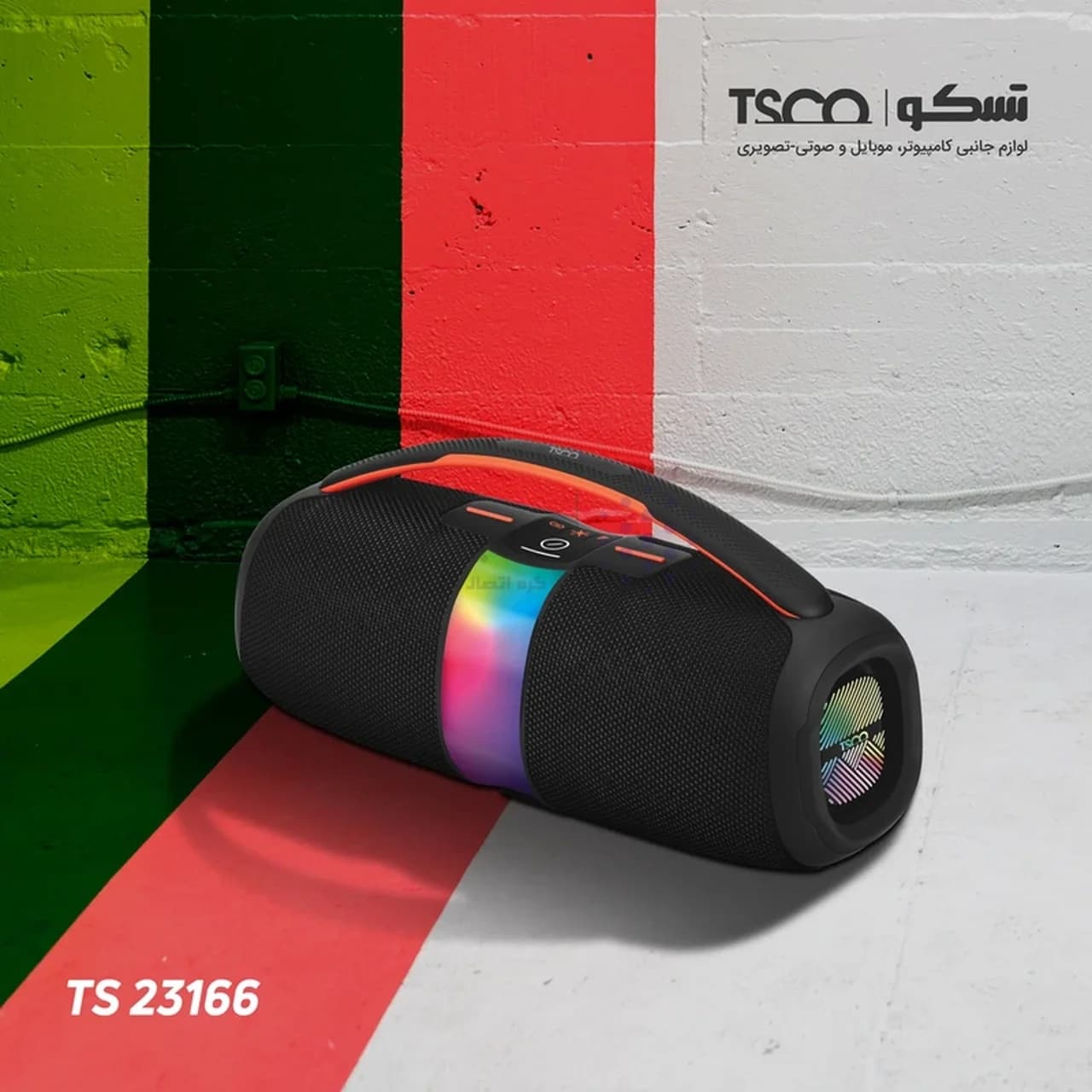 اسپیکر بی سیم 40 وات TSCO مدل TS 23166 – مشکی — تصویر ۶