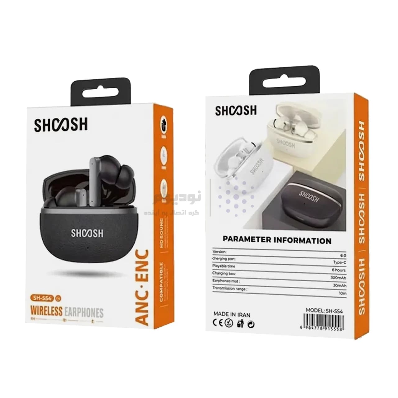 ایرفون بی سیم Shoosh مدل SH-554 ANC+ENC – سفید – SMO — تصویر ۲