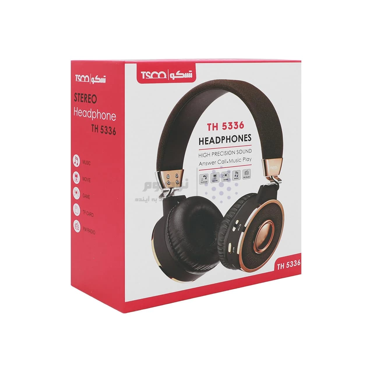 هدفون بی سیم TSCO مدل TH 5336 – قهوه ای — تصویر ۷