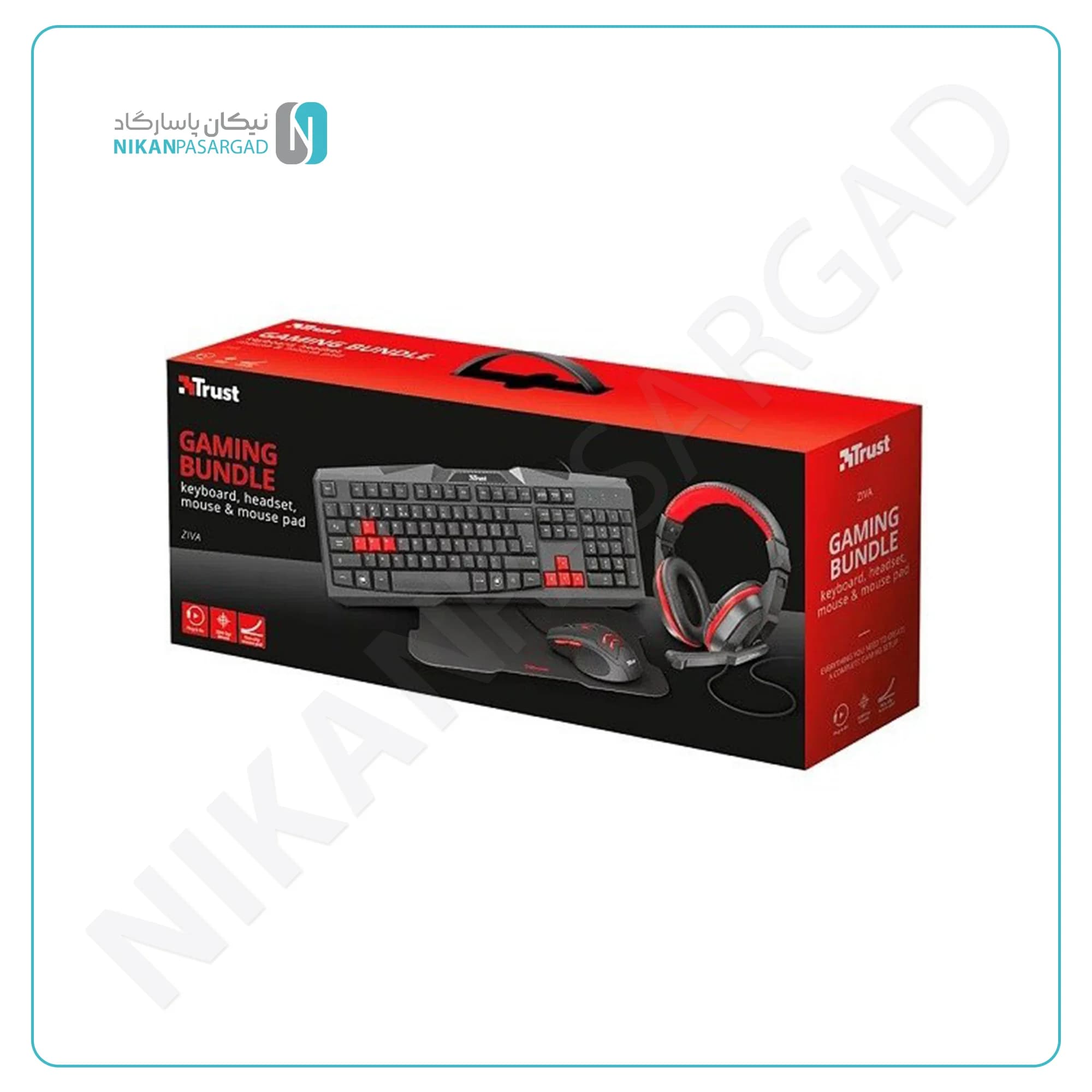 ست گیمینگ تراست مدل Trust BUNDLE ZIVA 4 IN 1 — تصویر ۳