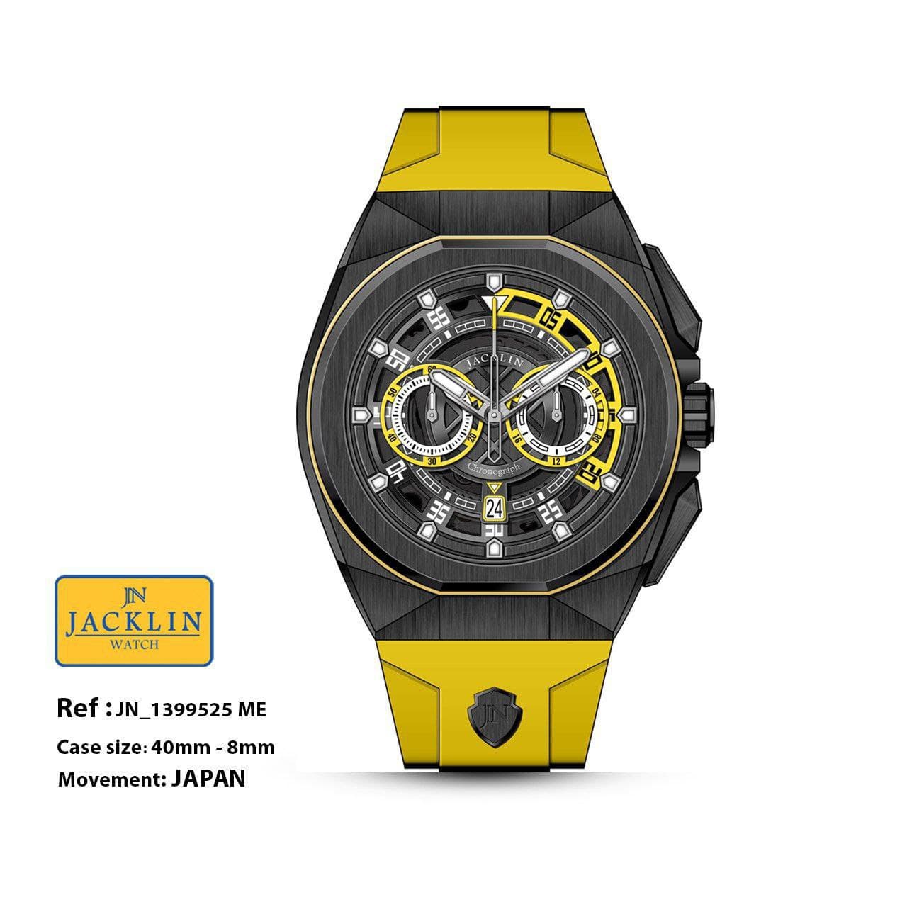 ساعت مردانه اسپرت اورجینال جَکلین مدل JN-1399525 موتور کوارتز ژاپن کیفیت عالی رنگ ثابت سایز 40 میلیمتر کرنوگراف کد 1924779 — تصویر ۱۰