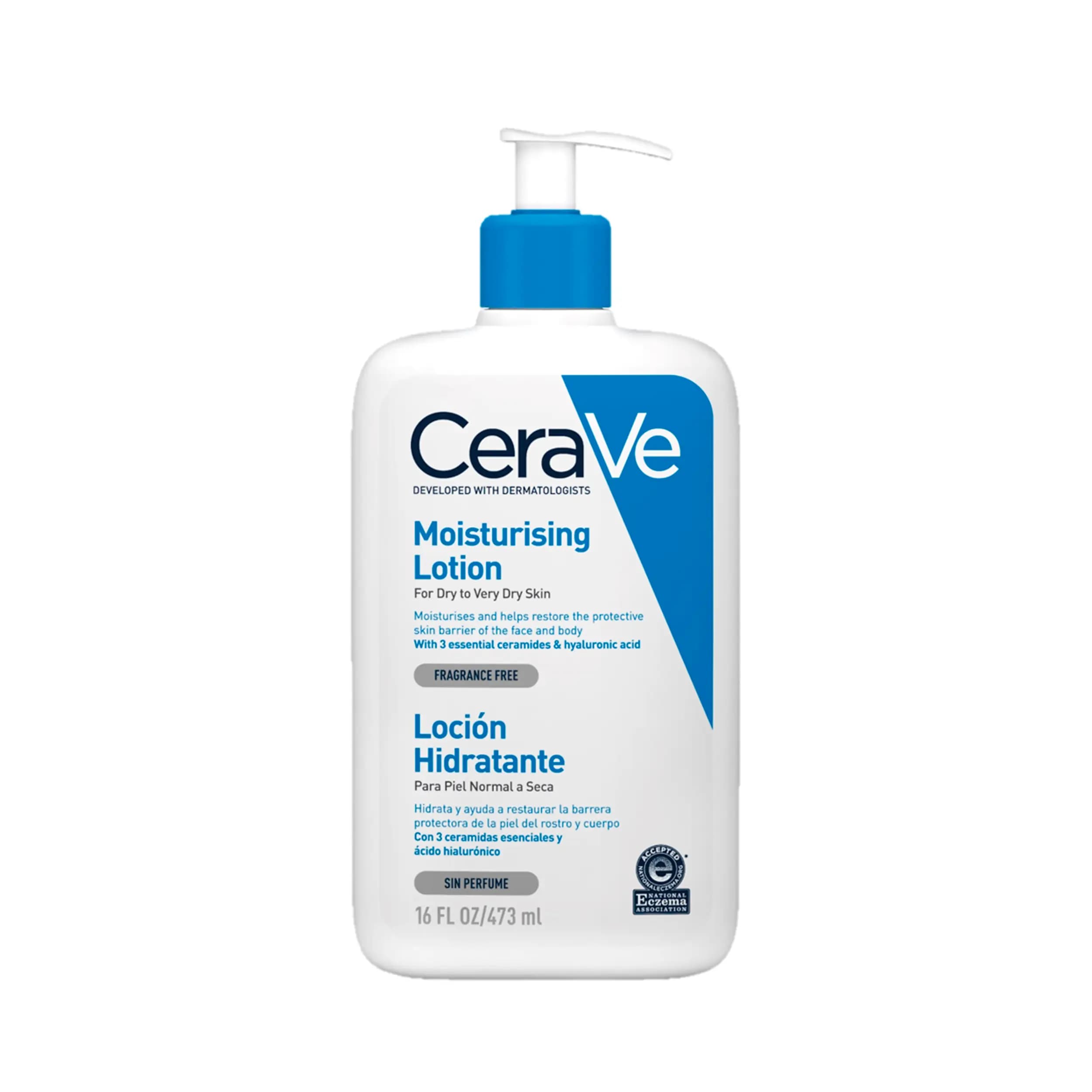 لوسیون کرم مرطوب کننده صورت و بدن سراوی Cerave 473 میل | آبرسان قوی پوست خشک و بسیار خشک — تصویر ۳
