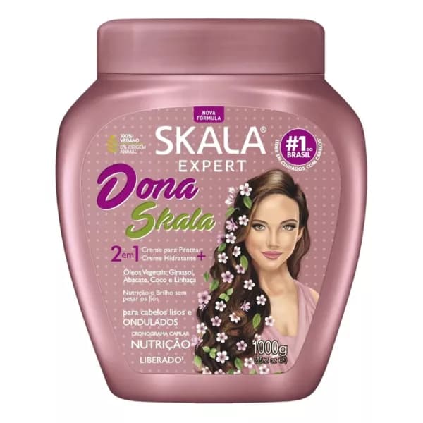 کرم مو فر اسکالا حالت دهنده و درخشان کننده موهای موج دار SKALA Dona 2in1