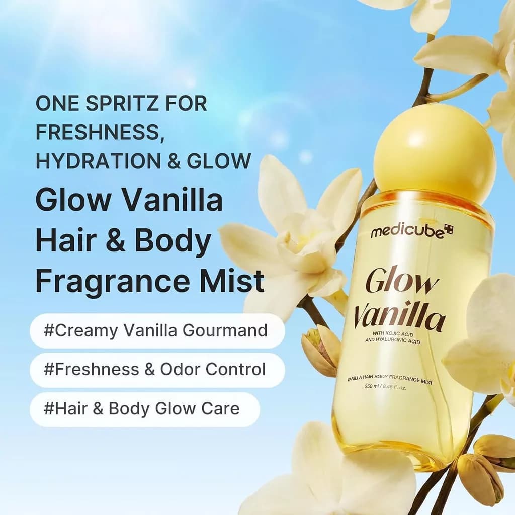 اسپری میست مو و بدن GLOW Vannila مدی کیوب وانیل (۱۰۰ میل) — تصویر ۷