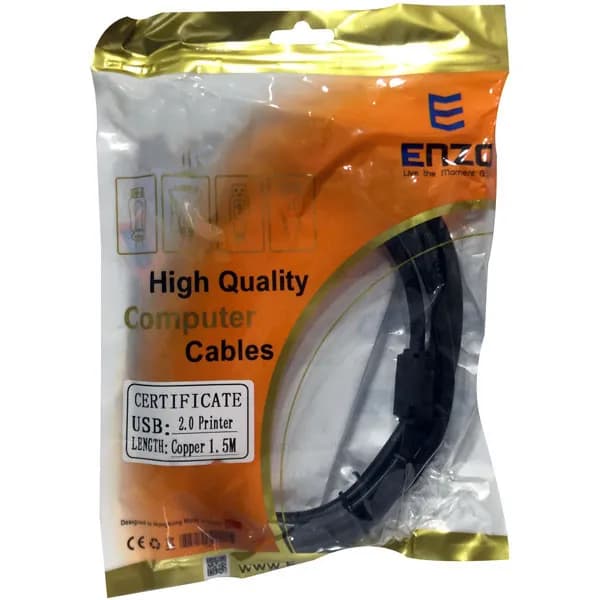کابل پرینتر 1.5 متری برند enzo (انزو) — تصویر ۳