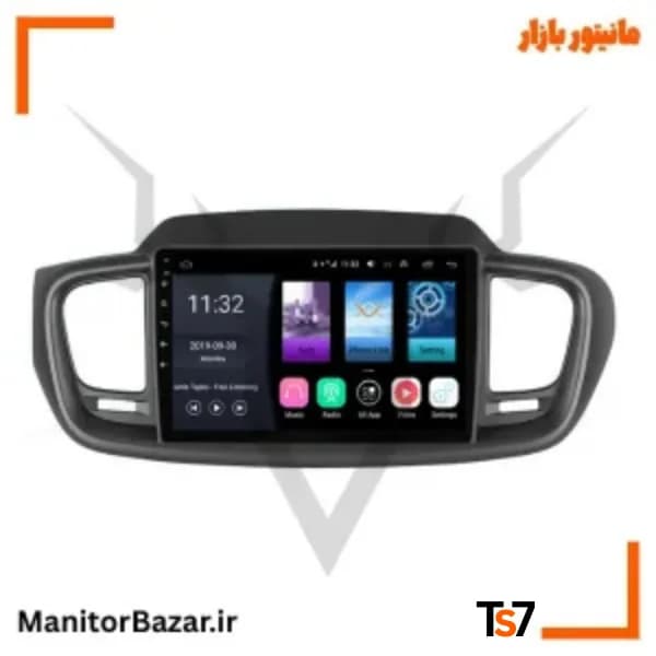 مانیتورخودرو TS7 کیا سورنتو 2013-2017 | با قاب فابریک