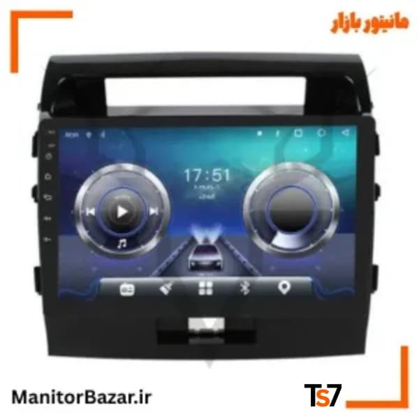 مانیتورخودرو TS7 تویوتا لندکروز 2008-2015 | با قاب فابریک