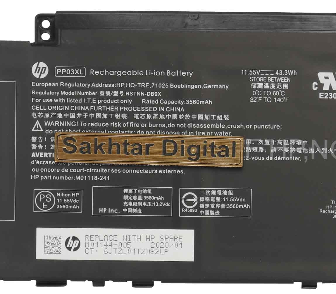 باتری اورجینال لپ تاپ اچ پی Hp Pavilion X360 13 / Pavilion 14 — تصویر ۴