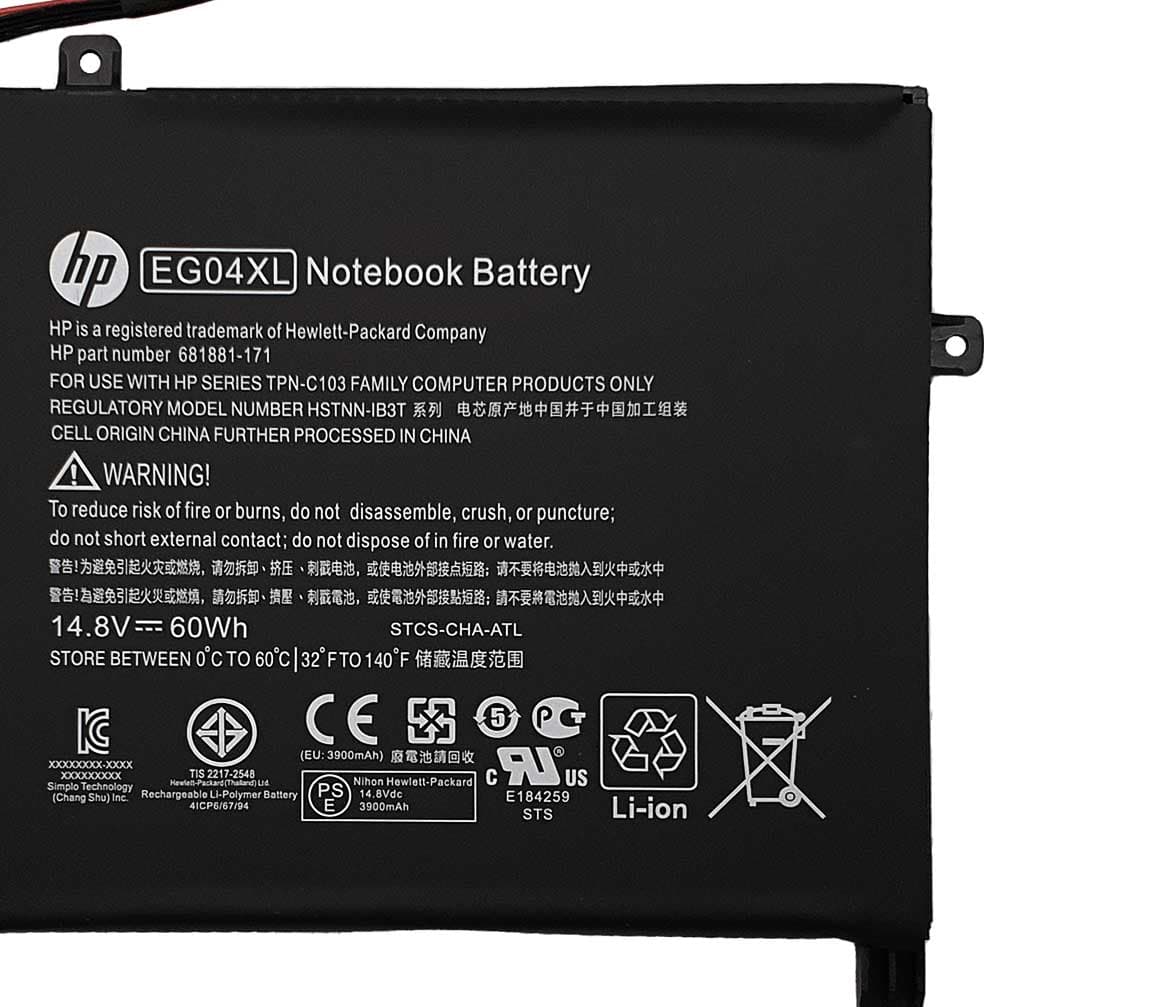 باتری اورجینال لپ تاپ اچ پی Hp Envy 6-1000 — تصویر ۸