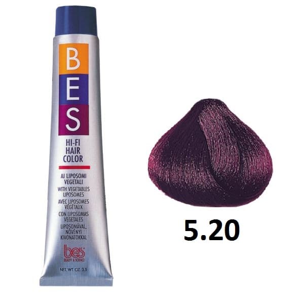 رنگ مو بس سری Violet مدل Light Violet Brown شماره 5.20