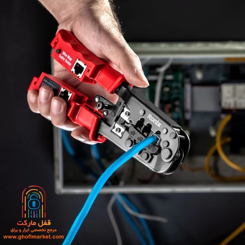 انبر سوکت زن تلفن و شبکه رونیکس مدل RH-1831 — تصویر ۵