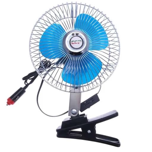 پنکه فندکی خودرو 12 ولت فلزی گیره دار مدل چرخان — تصویر ۹