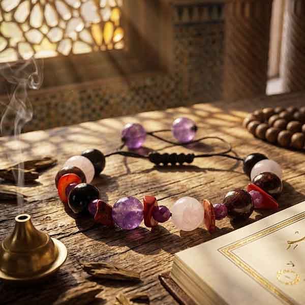 دستبند چند سنگ زنانه ماه تولد آبان — تصویر ۱۰