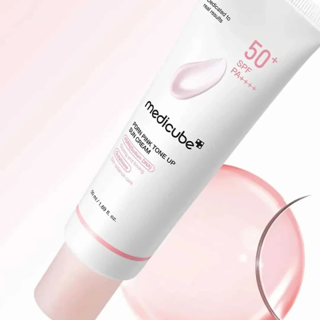 کرم ضد آفتاب مدی کیوب PDRN حجم ۵۰ میل SPF50 تون آپ — تصویر ۳