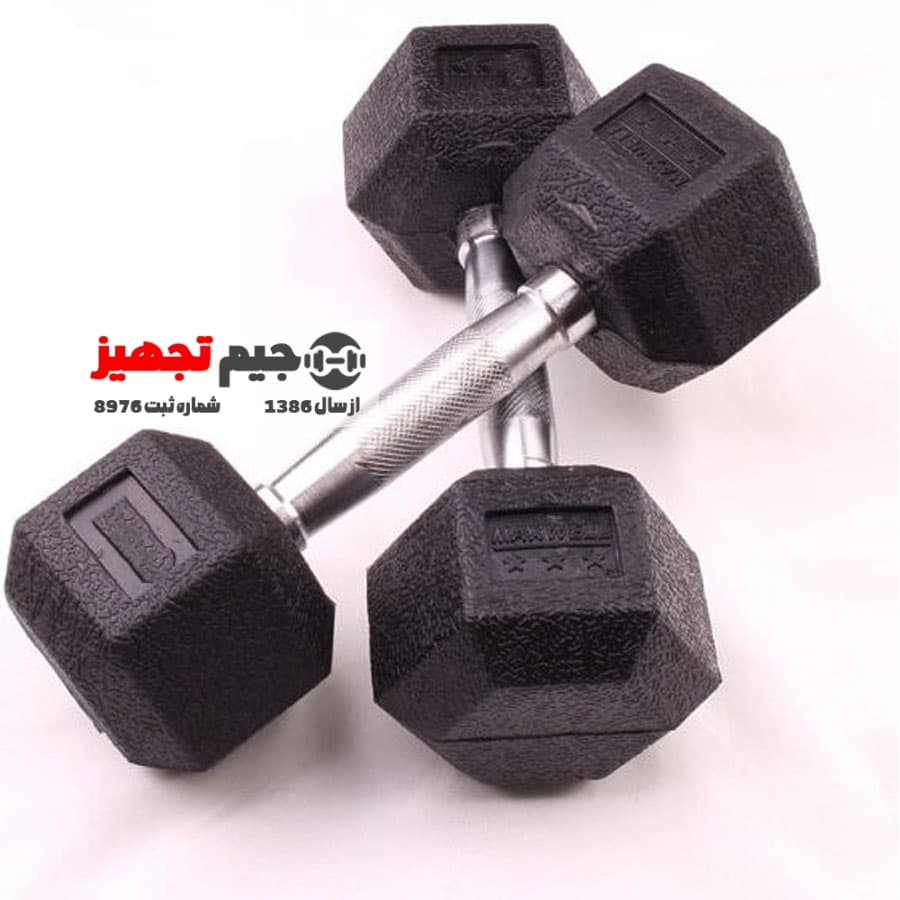 وزنه 6 ضلعی استار 22 و نیم کیلوگرم یک جفت