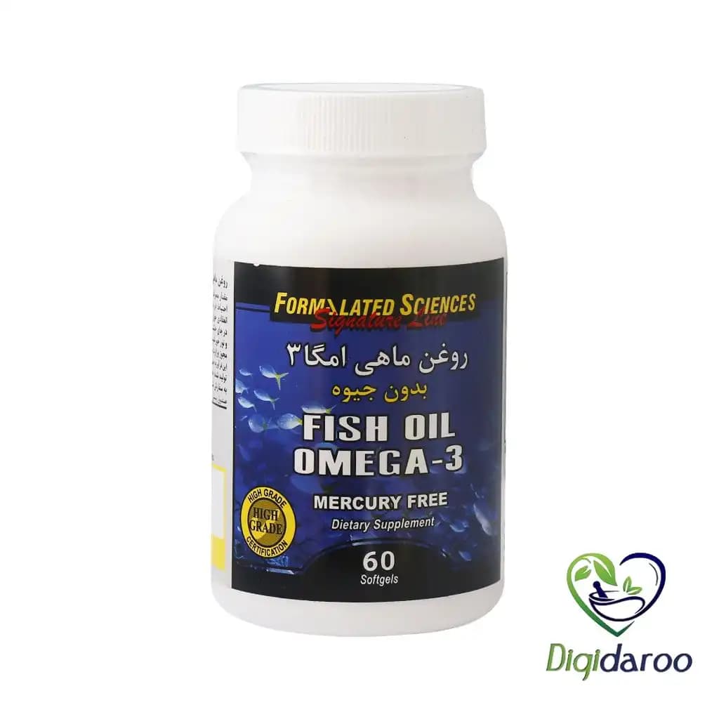 کپسول روغن ماهی امگا 3 فرمولیتد ساینسز بدون جیوه 60 عددی — تصویر ۲