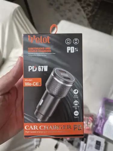 شارژر فندکی ویلات Welot WE-C64 توان 67 وات — تصویر ۸