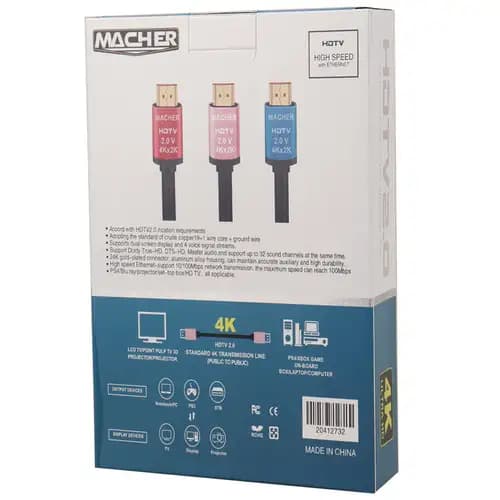 کابل HDMI 4k مچر + طول 3 متر — تصویر ۱۰