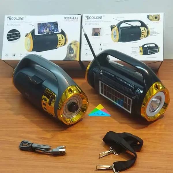 رادیو اسپیکر گولون مدل RX-BT2020S + سولار — تصویر ۲