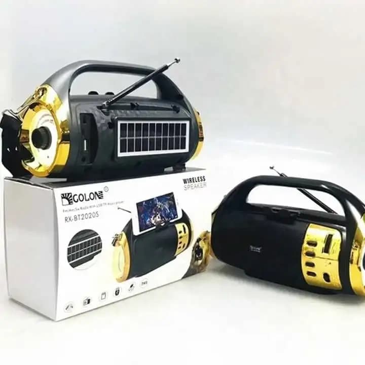رادیو اسپیکر گولون مدل RX-BT2020S + سولار — تصویر ۶