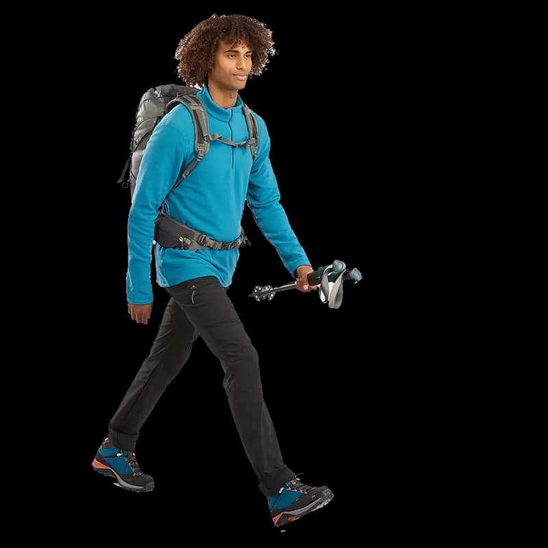 پلار نیم زیپ کچوا مدل Quechua Fleece MH100 — تصویر ۷