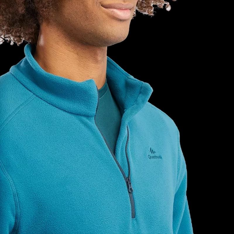 پلار نیم زیپ کچوا مدل Quechua Fleece MH100 — تصویر ۸